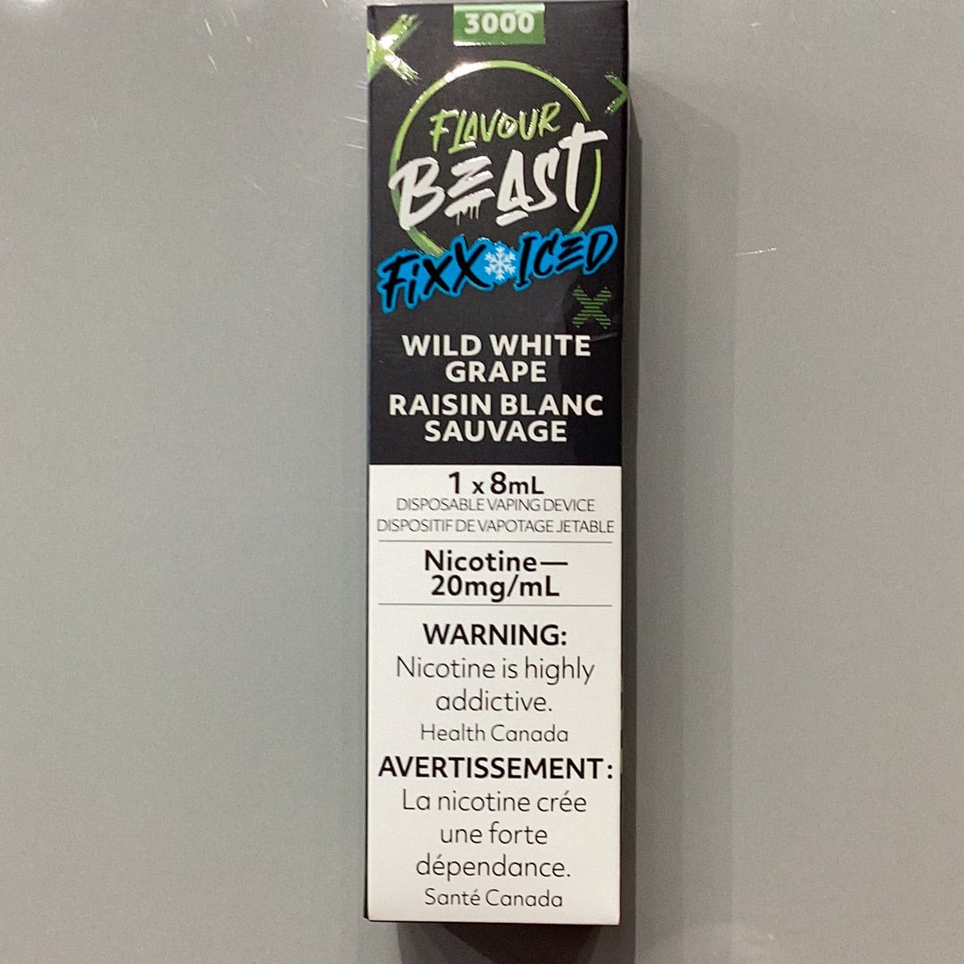 Flavour Beast 3K Fixx Iced Wild White Grape