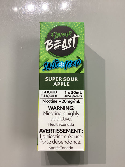 Flavour Beast Super Sour Apple Salts E-Liquid 30ml/20mg