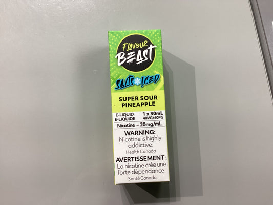 Flavour Beast Super Sour Pineapple Salts E-Liquid 30ml/20mg