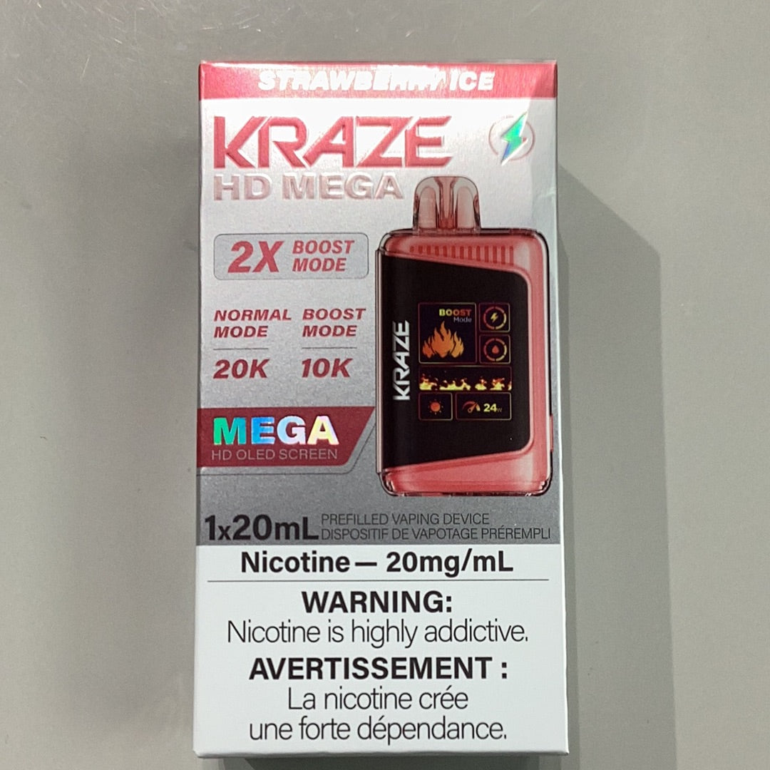 Kraze HD Mega 20K Strawberry Ice