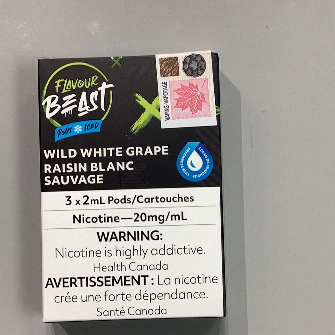 Flavour Beast Pod Wild White Grape (3x2ml)