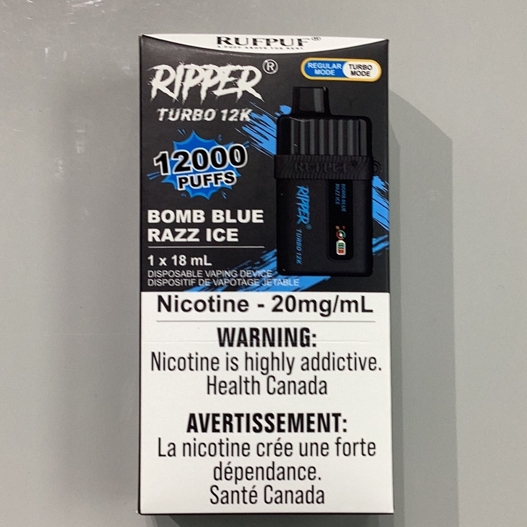 Ripper Turbo 12K Bomb Blue Razz Ice