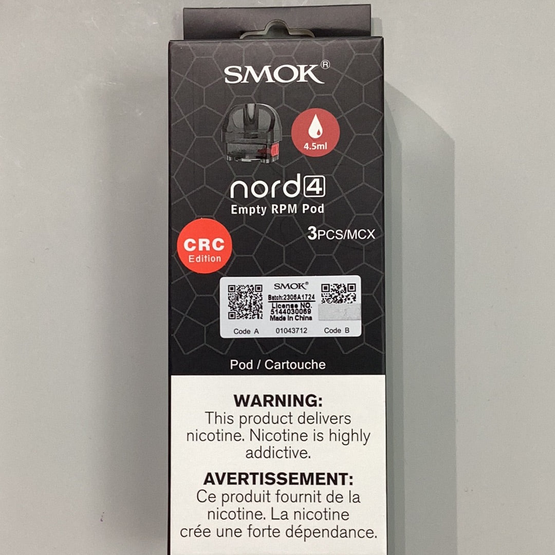 SMOK nord 4 Empty RPM pod 4.5ml