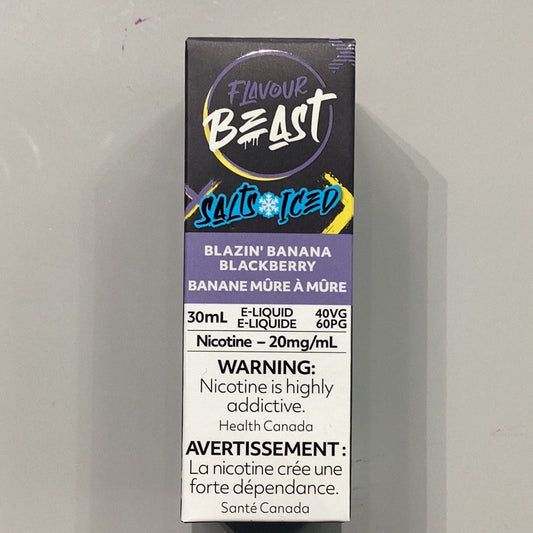 Flavour Beast Blazin Banana Blackberry Iced Salts E-Liquid 30ml/20mg