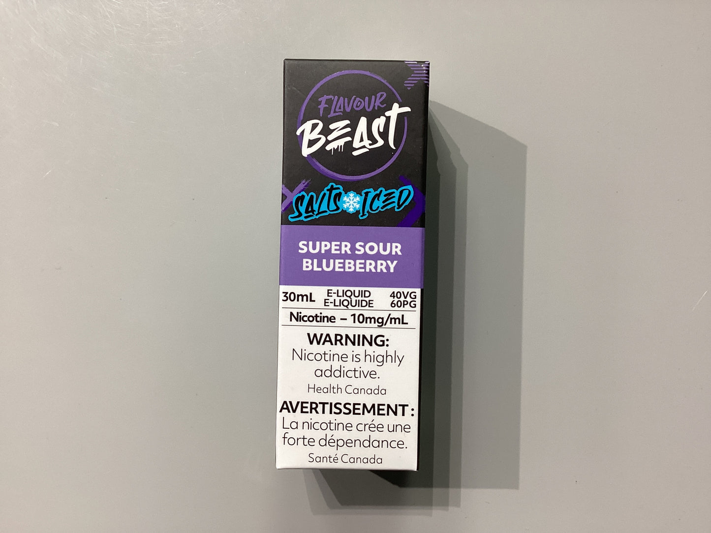 Flavour Beast Super Sour Blueberry Iced Salts E-Liquid 30ml/10mg