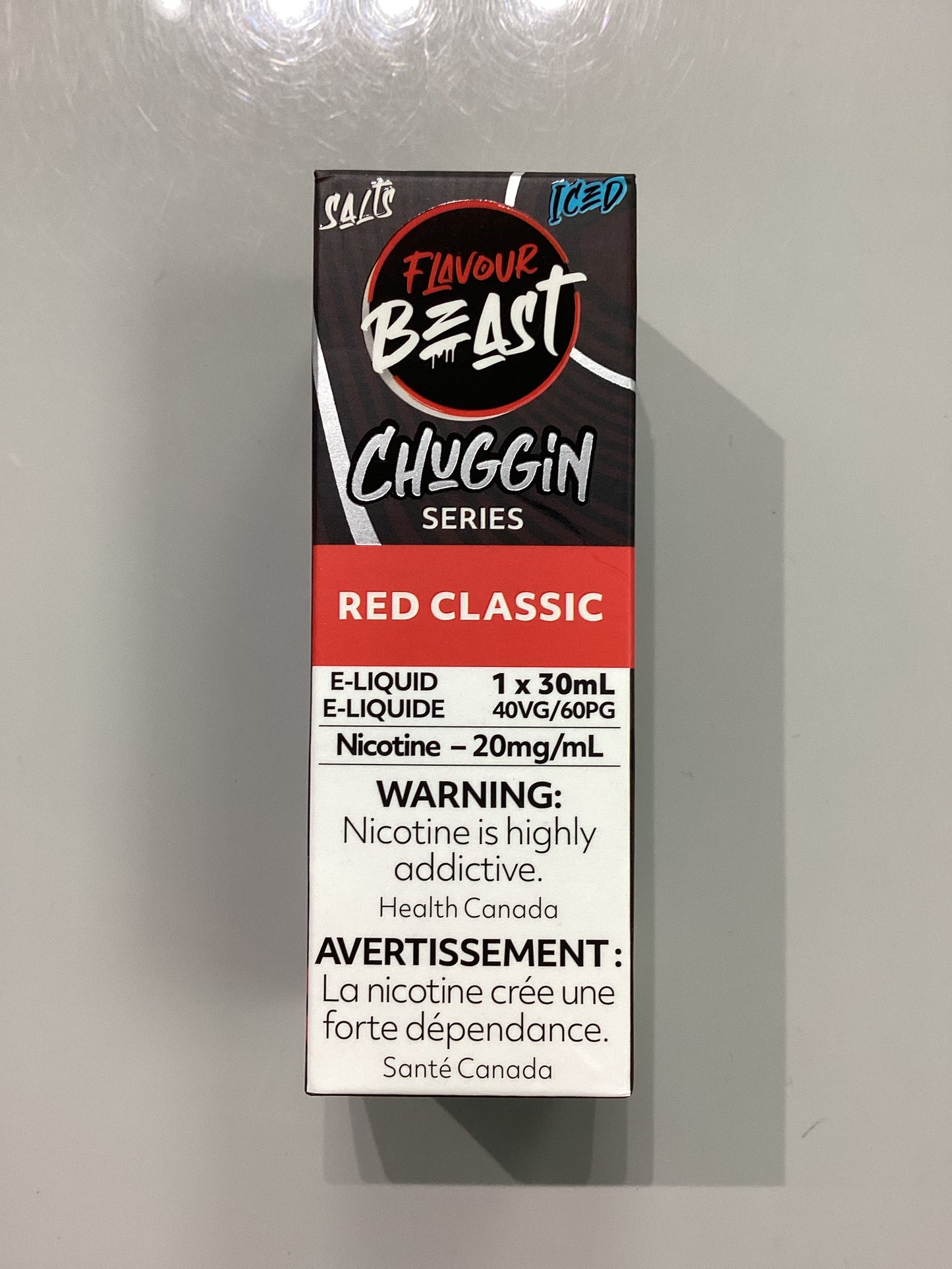 Flavour Beast Chuggin Red Classic Iced Salts E-Liquid 30ml/20mg