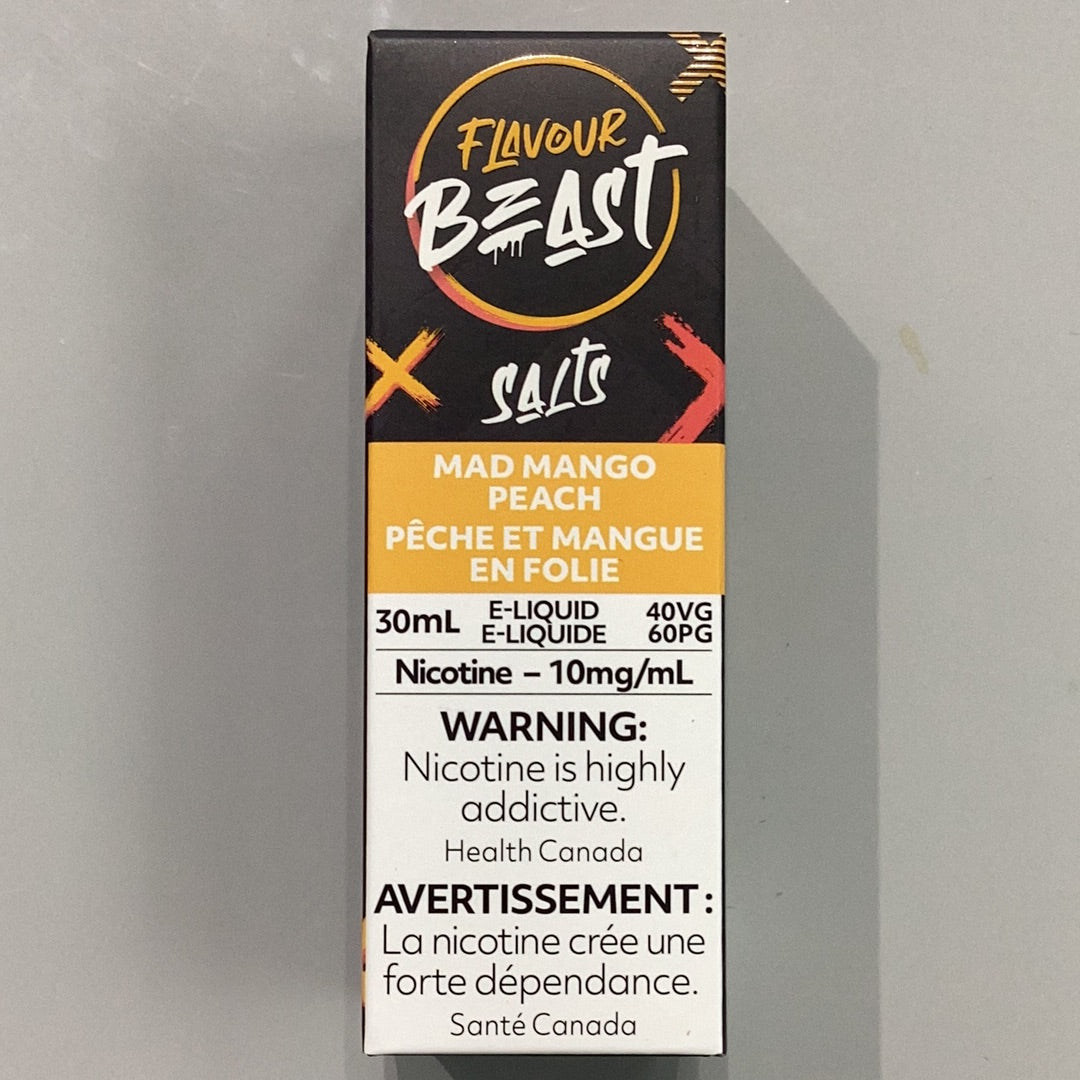 Flavour Beast Mad Mango Peach Salts E-Liquid 30ml/10mg