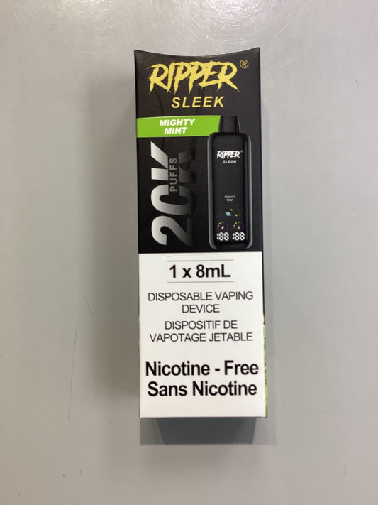 Ripper Sleek 20k Mighty Mint Ice 8ml Zero Nic