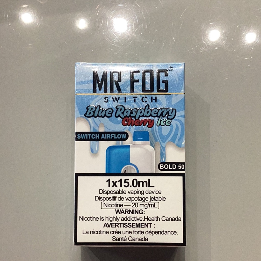 Mr. Fog SWITCH Blue Raspberry Cherry Ice BOLD 50