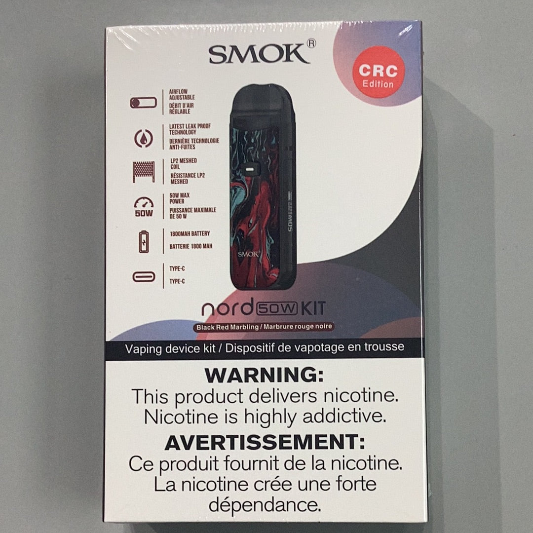 SMOK Nord 50w kit - Black Red Marbling