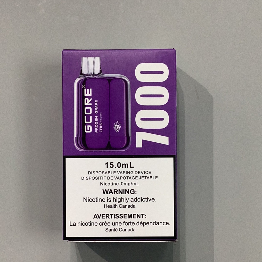 GCore 7000 Frozen Grape 0mg 15ml No Nic