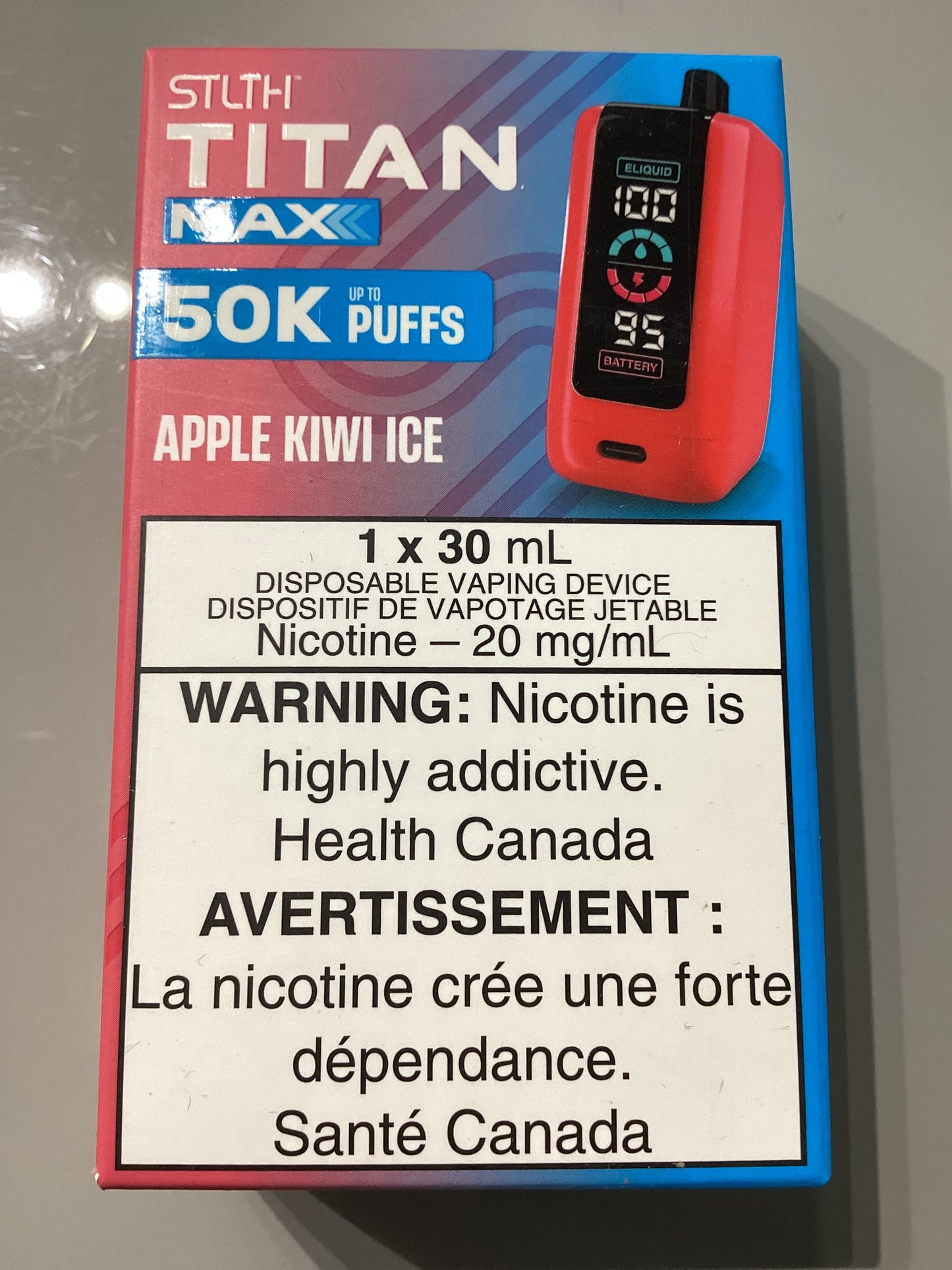 STLTH TITAN MAX 50K Apple Kiwi Ice