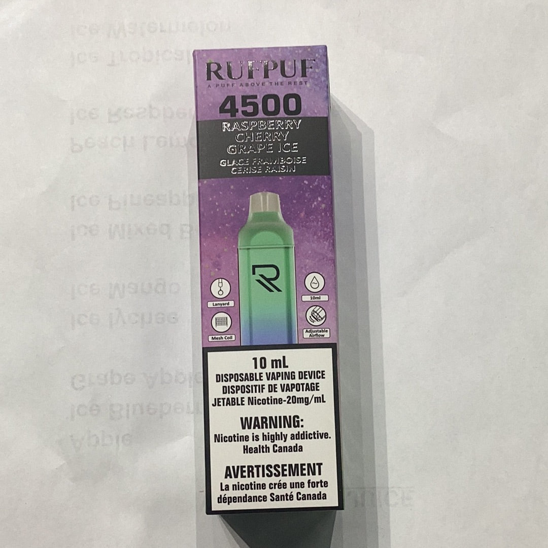 Rufpuf 4500 Raspberry Cherry Grape Ice 10ml