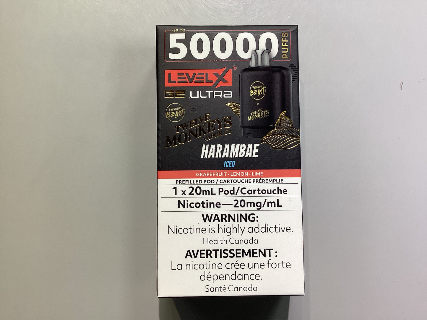 12 Monkeys  50K Harambae Iced POD