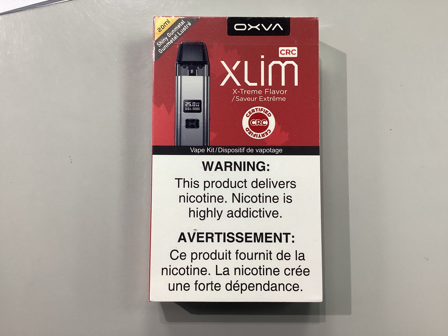 Oxva xlim PRO CRC vaping Kit Brown Wood