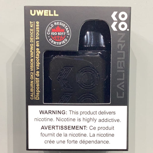 UWELL Caliburn GK2 Device Kit- Limpid Black