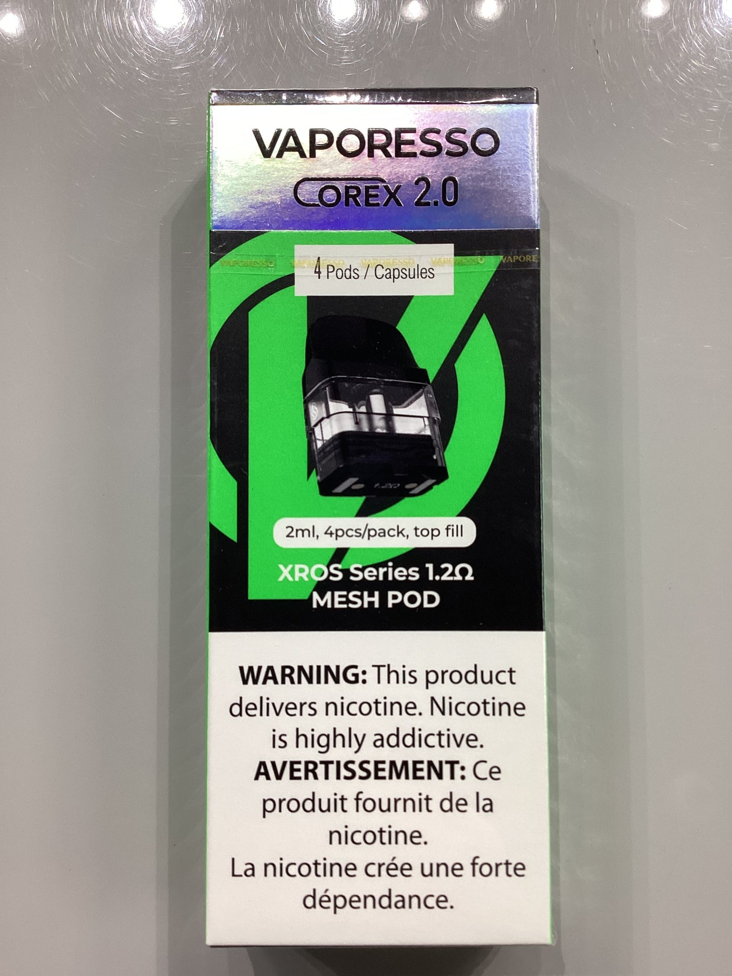 VAPORESSO Corex 2.0 XROS Series 2ml, 4pcs - 1.2 ohm Mesh pods