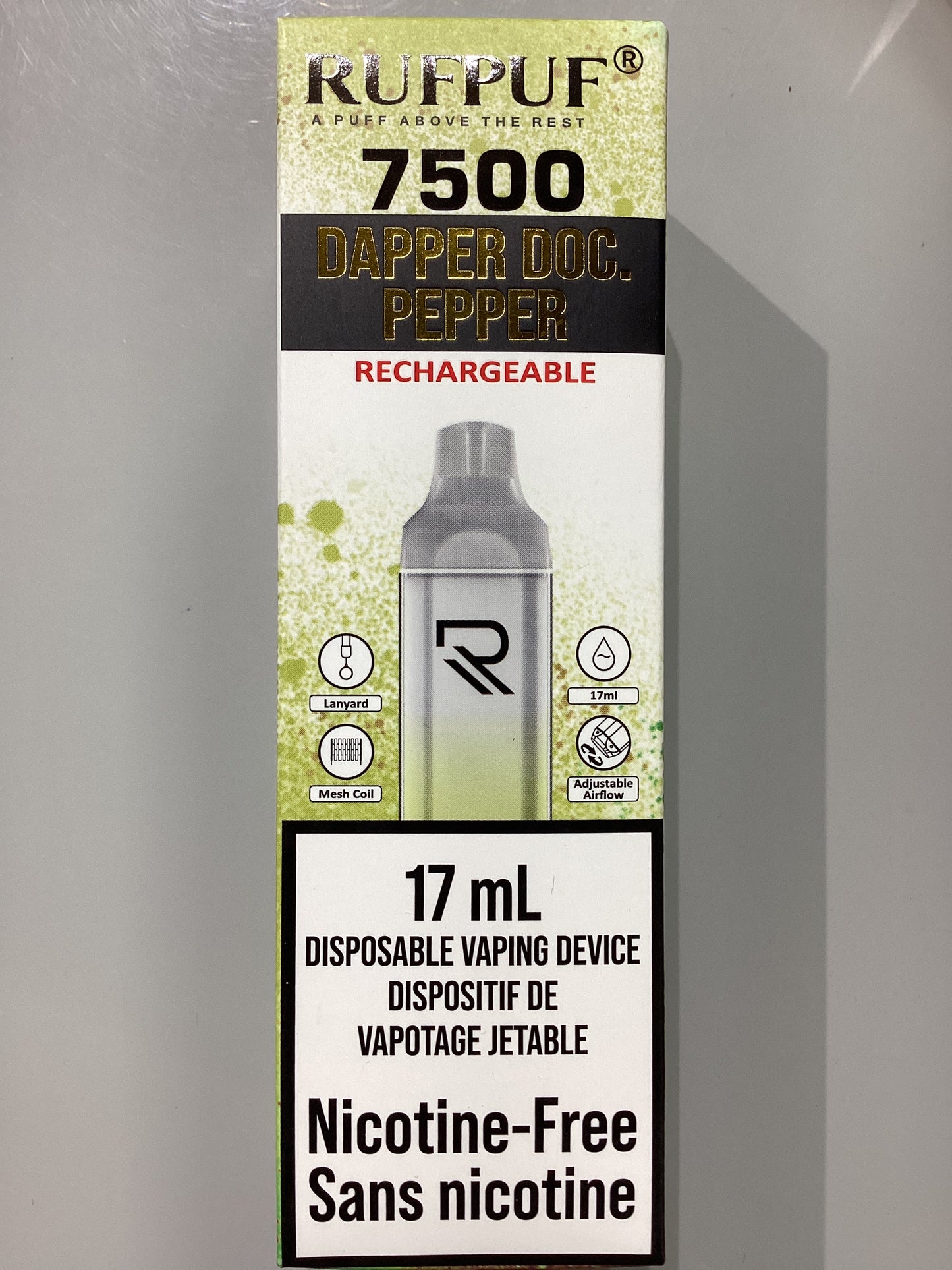 Rufpuf 7500 Dapper Doc Pepper 0mg 17ml