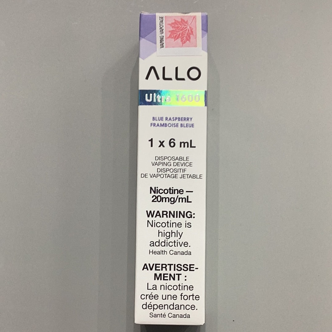 Allo Ultra 1600 Blue Rasberry (20mg/6ml)