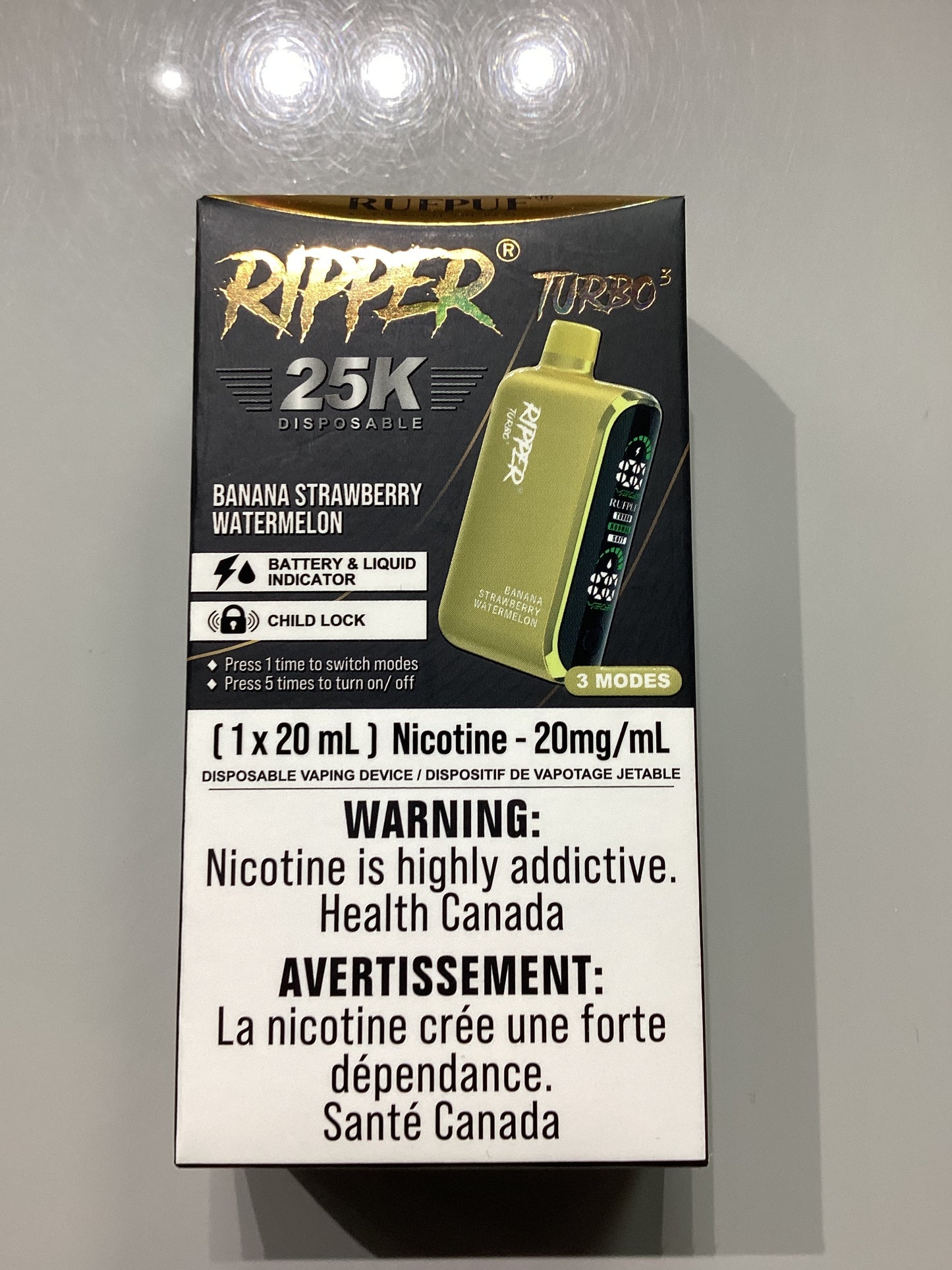 Ripper Turbo 3 25K Banana Strawberry Watermelon