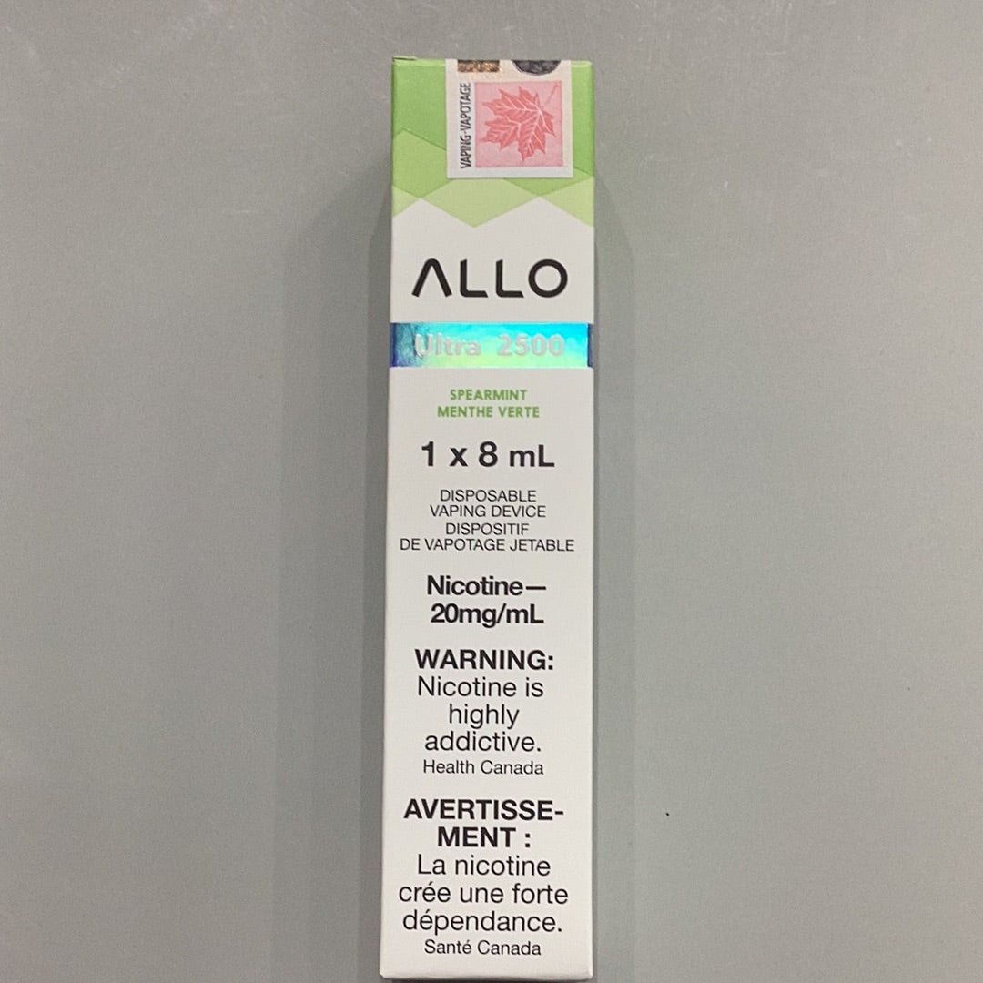 Allo Ultra 2500 Spearmint (20mg/8ml)