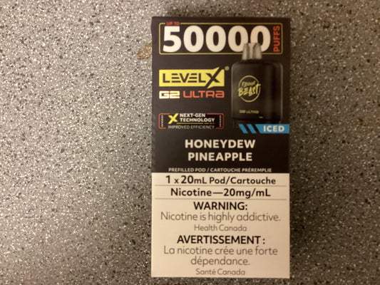 FB level X Ultra G2 pod Honeydew Pineapple Iced
