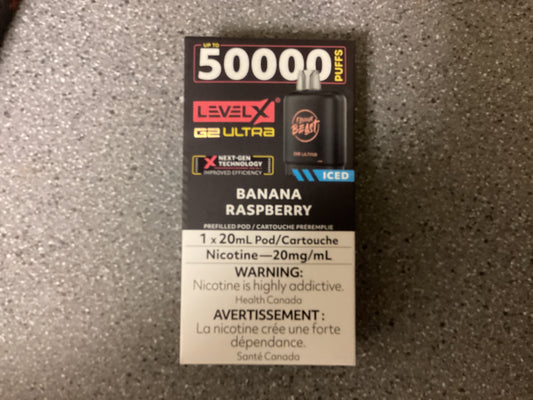 FB level X Ultra G2 Pod Banana Raspberry Iced
