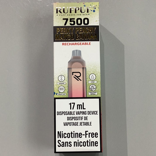 Rufpuf 7500 Perky Peachy Mango Banana - Nic Free