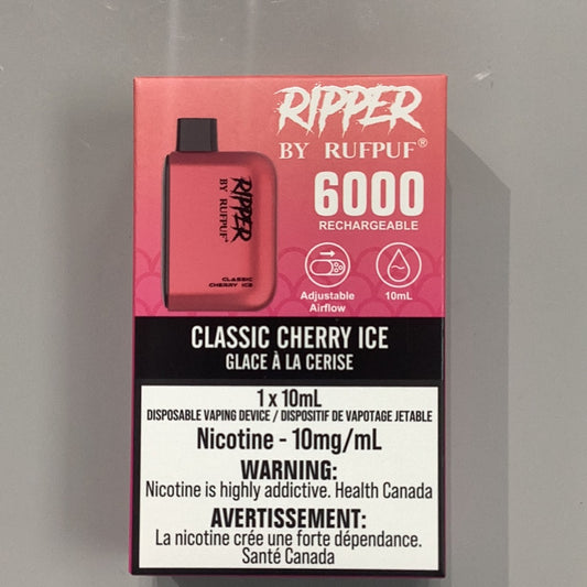 Ripper 6000 Classic Cherry Ice 10mg