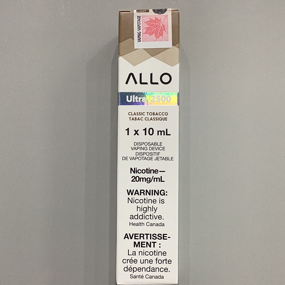 Allo Ultra 2500 Classic Tobacco (20mg/10ml)