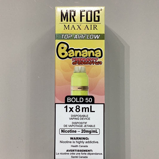 Mr. Fog Max Air Banana Raspberry Dragonfruit 2500 Bold 50