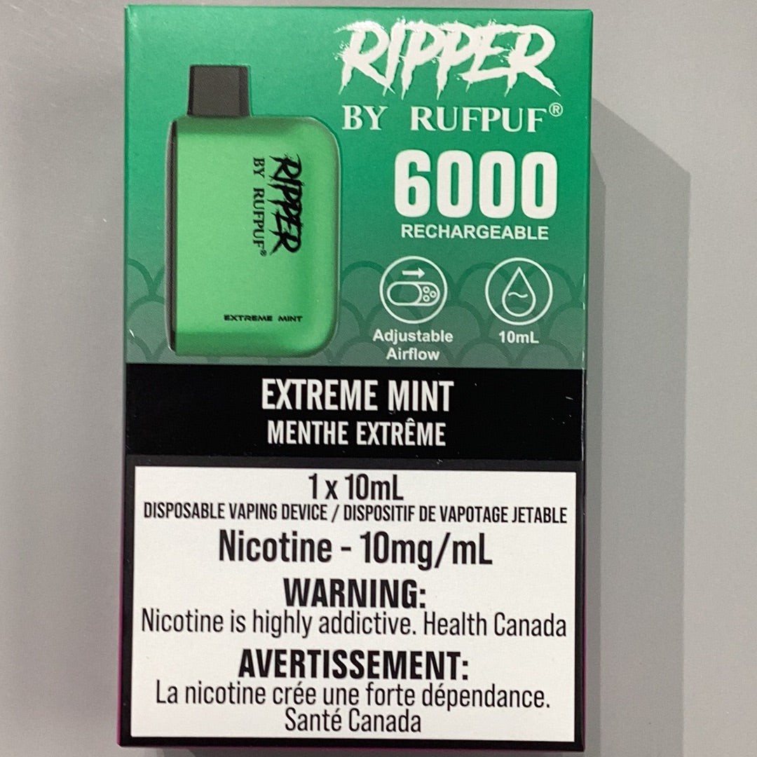 Ripper 6000 Extreme Mint 10mg