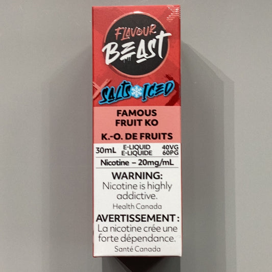 Flavour Beast Famous Fruit KO Iced Salts E-Liquid 30ml/20mg