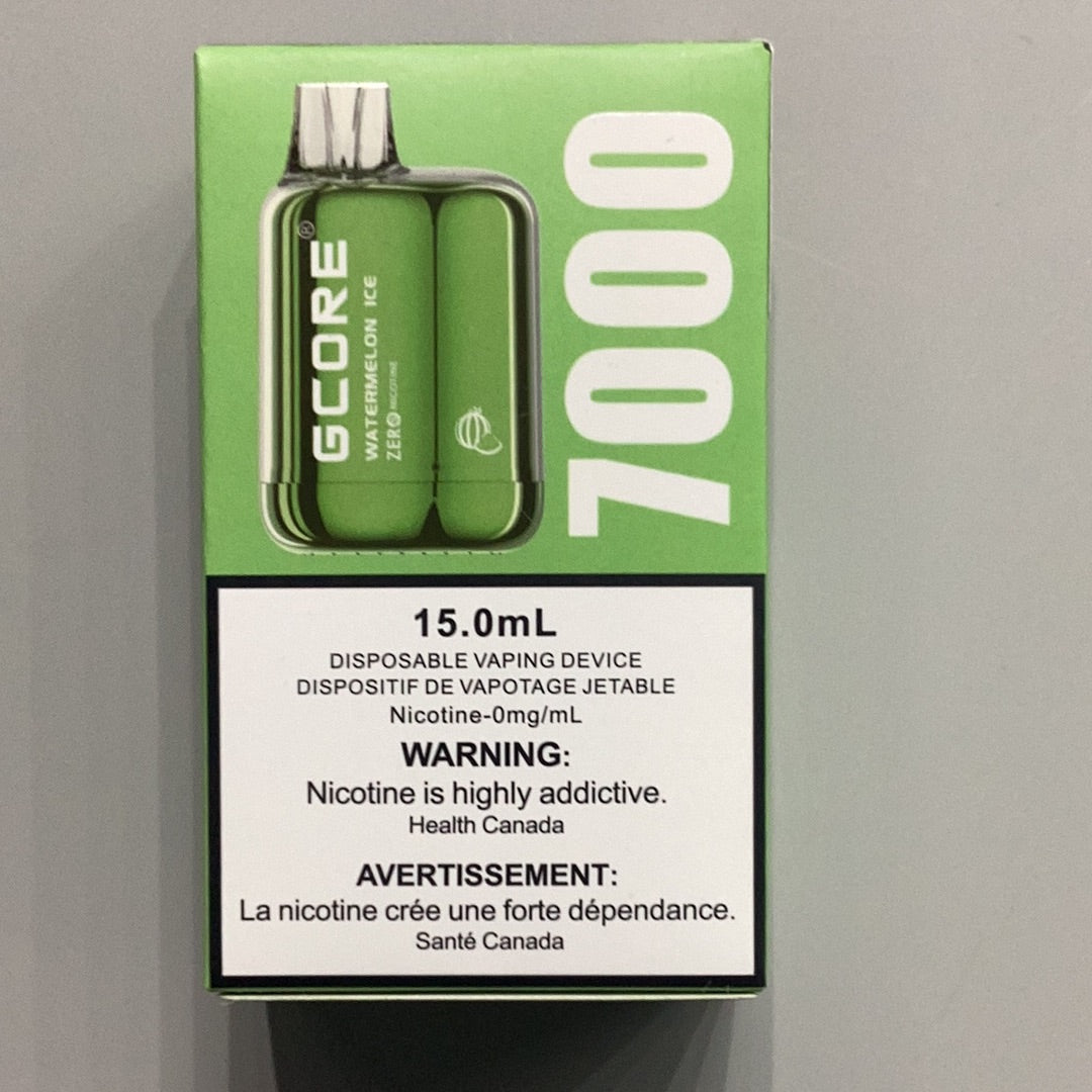 GCore 7000 Watermelon Ice 0mg 15ml No Nic