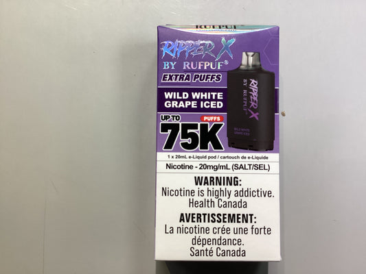 Ripper X 75 Wild white Grape ice Pod