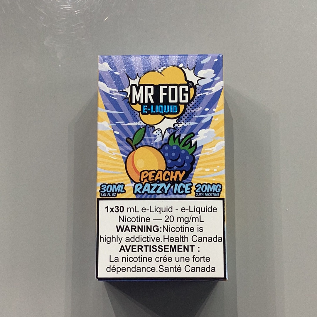 Mr Fog E Liquid Peach Razzy Ice