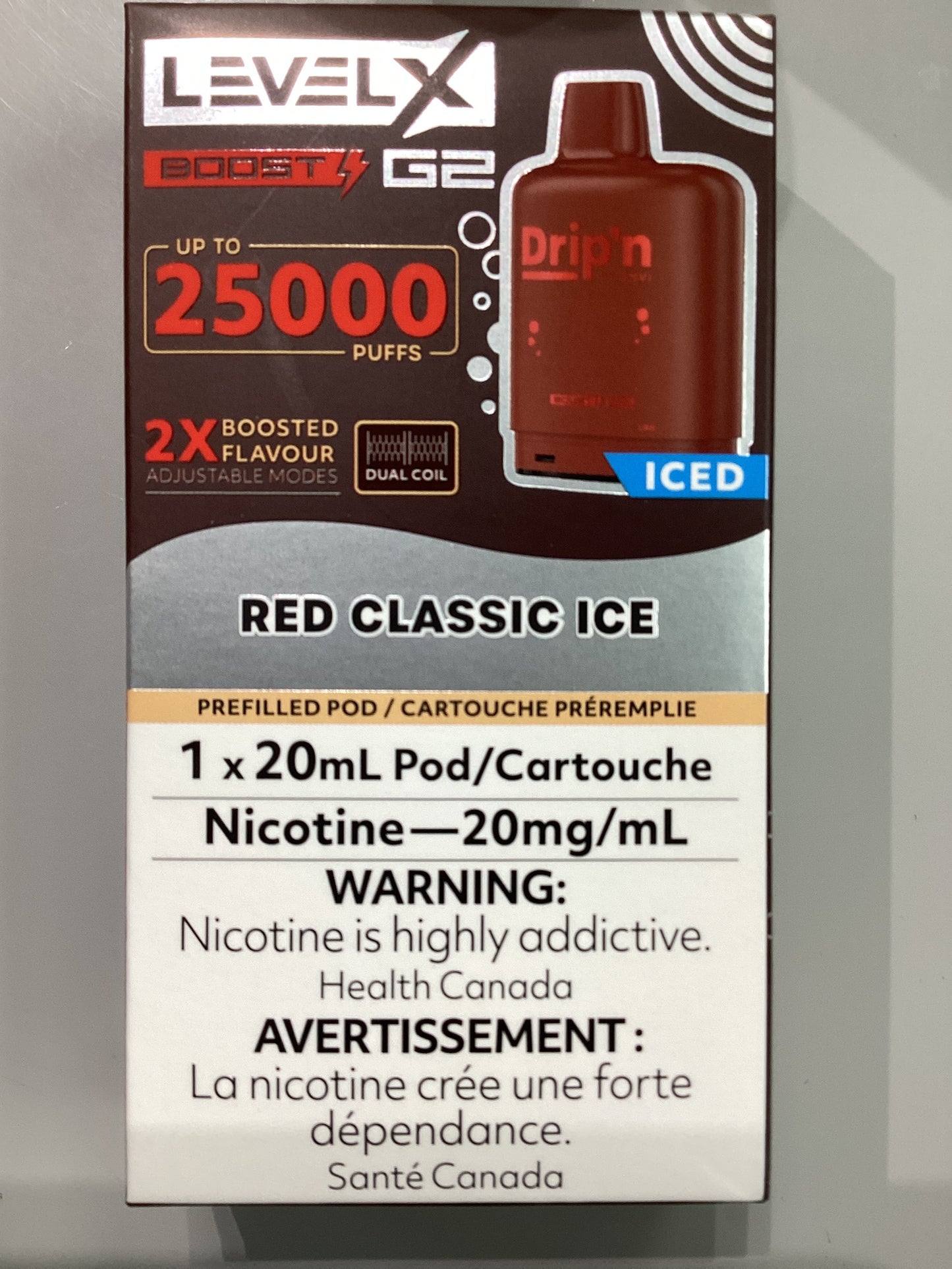 Drip’n Level X 25K Pod Red Classic Ice