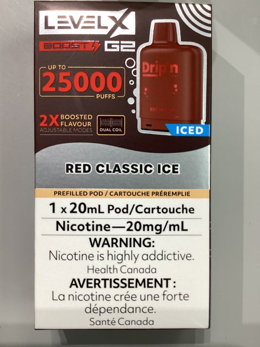 Drip’n Level X 25K Pod Red Classic Ice