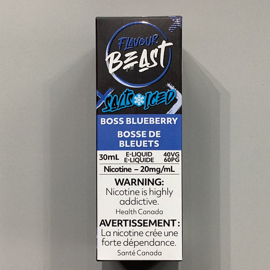 Flavour Beast Boss Blueberry Iced Salts E-Liquid 30ml/20mg