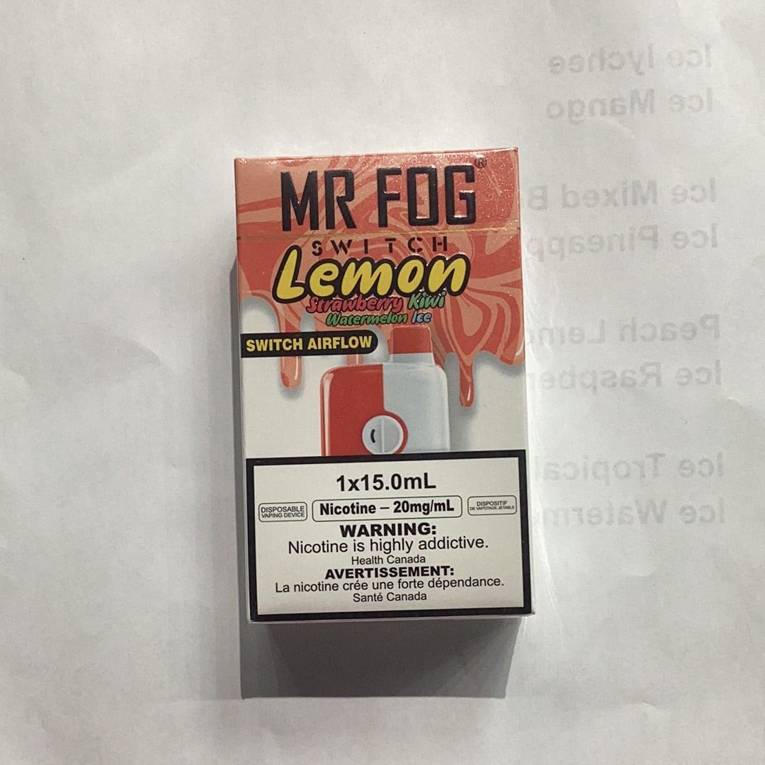 Mr. Fog Switch Lemon Strawberry Kiwi Watermelon Ice