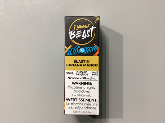 Flavour Beast Blastin Banana Mango Iced Salts E-Liquid 30ml/10mg