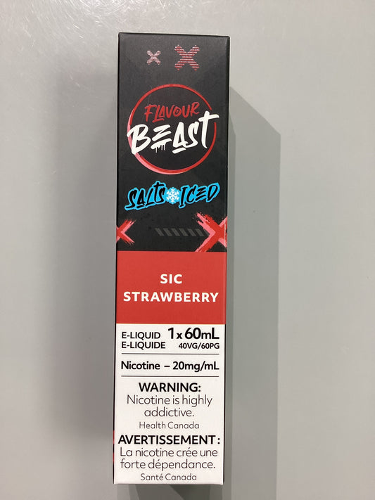 Flavour Beast Sic Strawberry Ice Salts E-Liquid 60ml/20mg