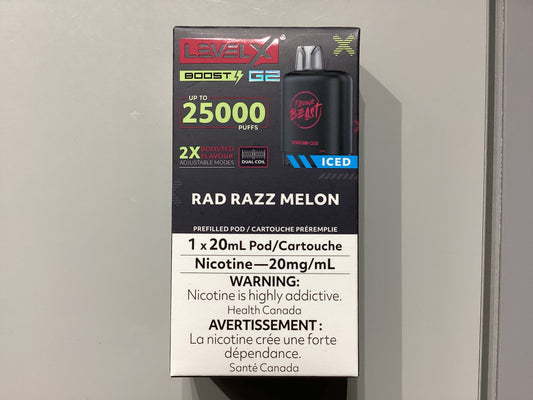 Flavour Beast Level X Pod 25K Rad Razz Melon