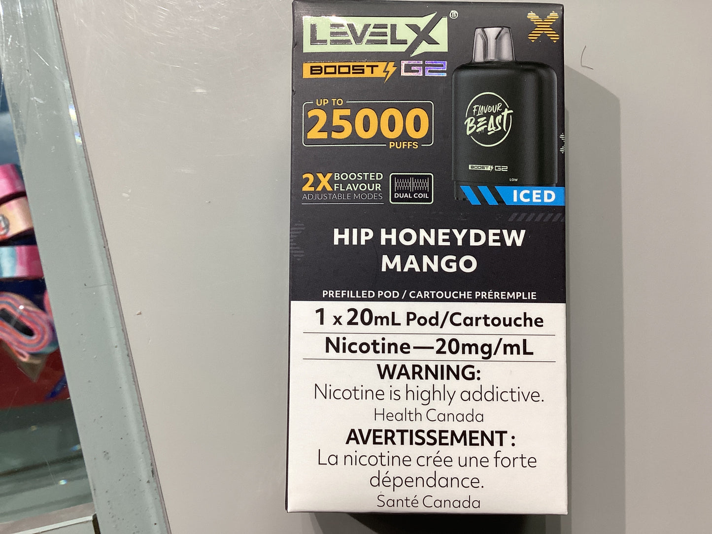 Flavour Beast Level X Pod 25K Hip honeydew Mango Iced