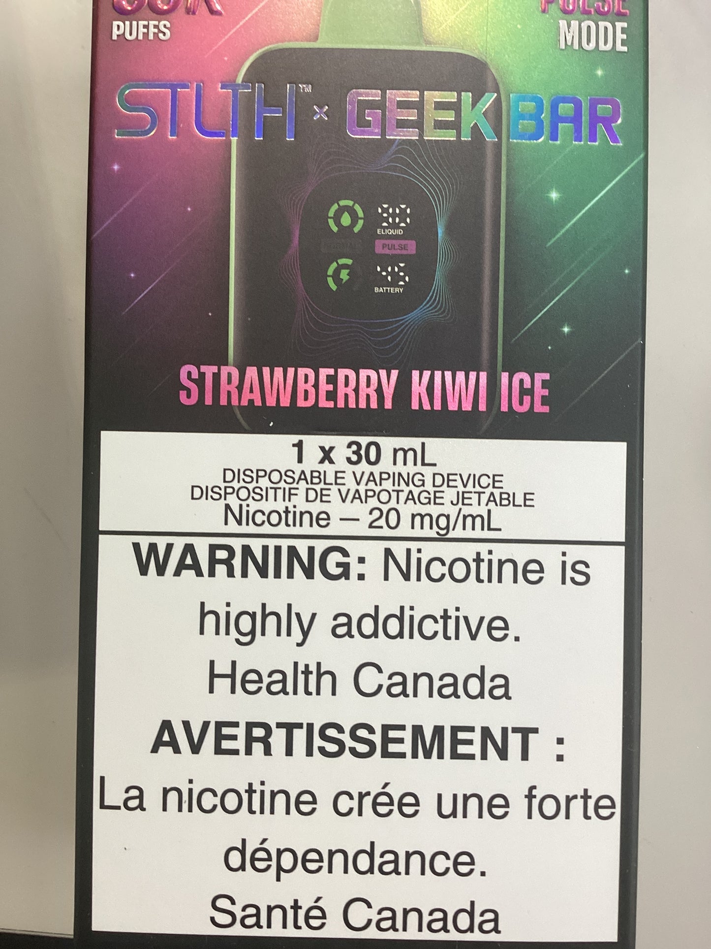 STLTH x Geek Bar 80K Strawberry Kiwi Ice