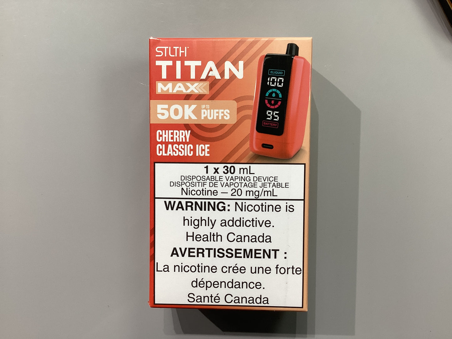 STLTH TITAN MAX 50K Cherry Classic Ice