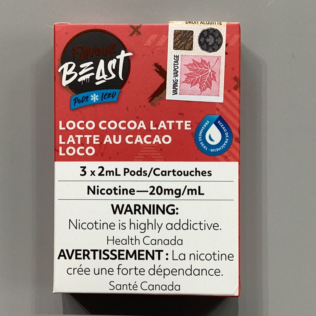 Flavour Beast Pod Loco Cocoa Latte (3x2ml)