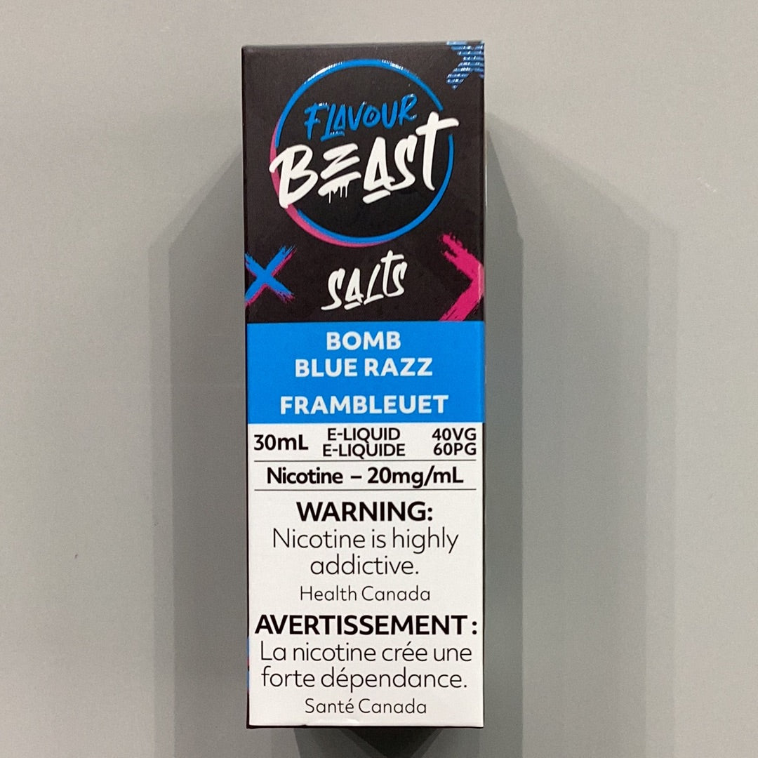 Flavour Beast Bomb Blue Razz Salts E-Liquid 30ml/20mg