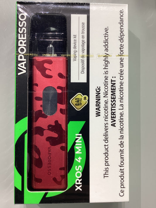 VAPORESSO XROS 4 MINI Device Kit- Camo Red