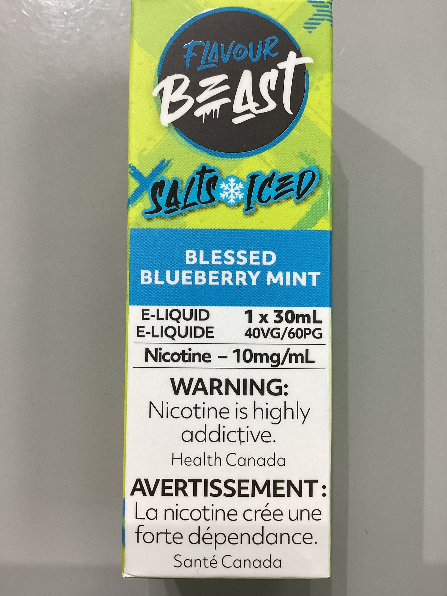 Flavour Beast Blessed Blueberry Mint Iced Salts E-Liquid 30ml/10mg